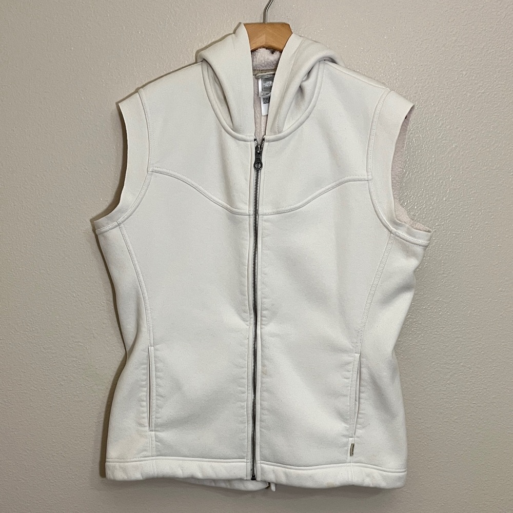 The North Face Beige Sleeveless Vest Jacket